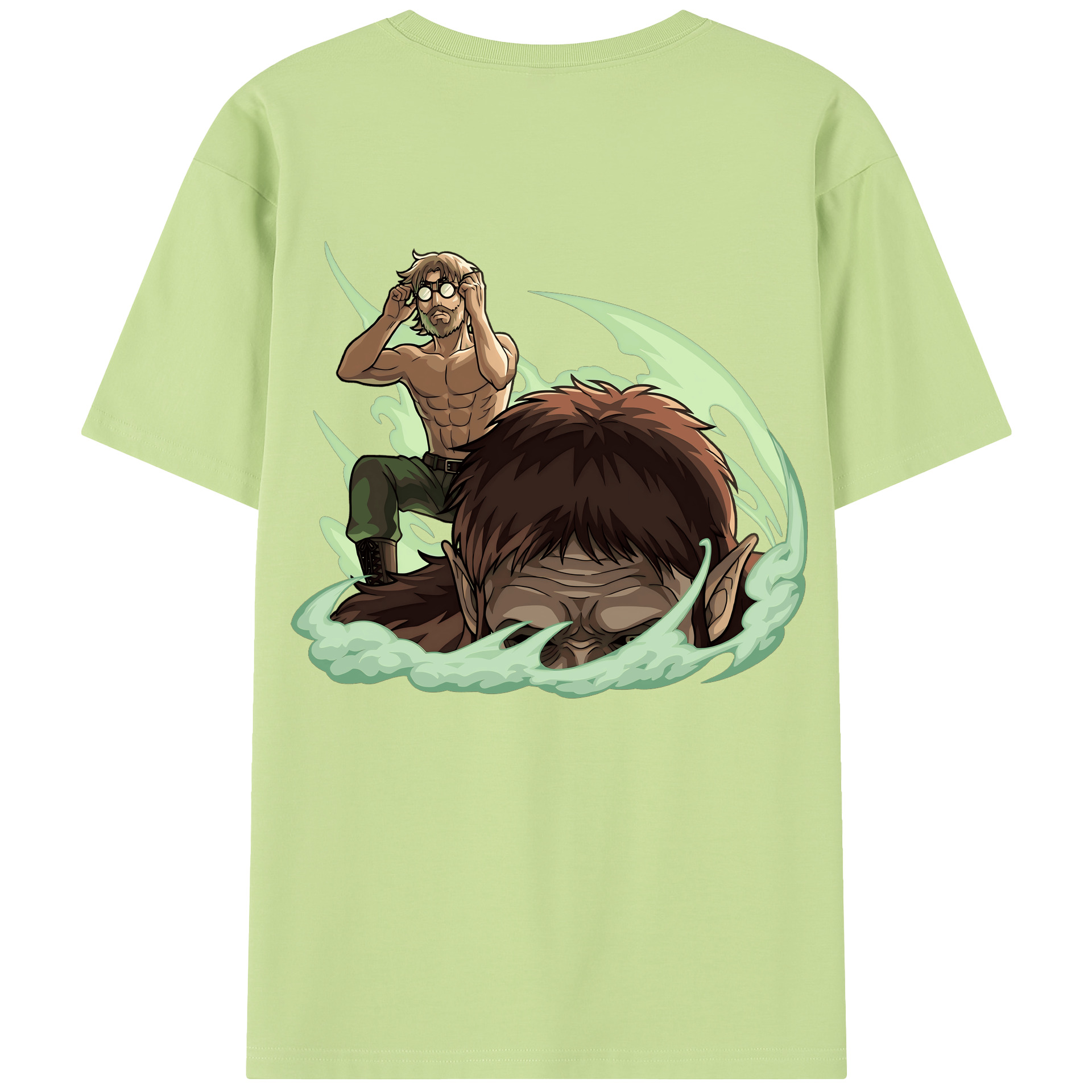 （画像用） 進撃の巨人 Attack on Titan 綿100％半袖Tシャツ（背面プリント）